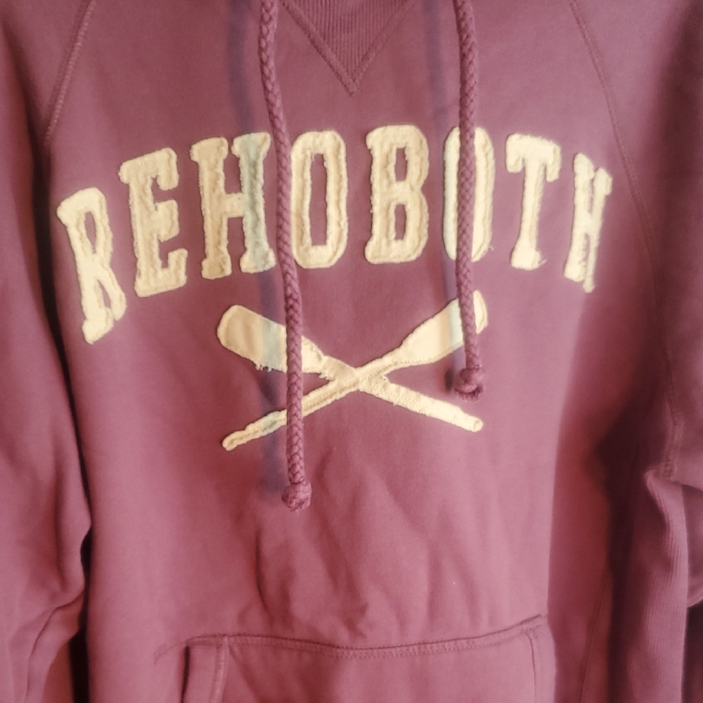 NWOT Blue 84 REHOBOTH ROWING Maroon Hoodie with CREAM Accents